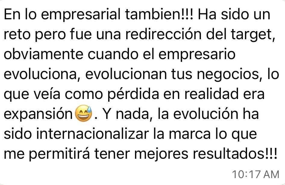 Testimonio de WhatsApp 5